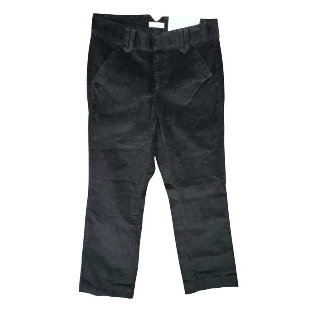 Dockers Pants 2S Black Corduroy Stretch Pockets Mid‎ Rise Classic Minimalist NEW